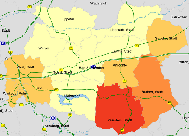 Erreichbarkeit von IC EC ICE-Bahnhöfen Karte Erreichbarkeit von IC EC ICE-Bahnhöfen