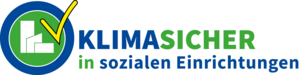 Logo Klimasicher in sozialen Einrichtungen Logo Klimasicher in sozialen Einrichtungen