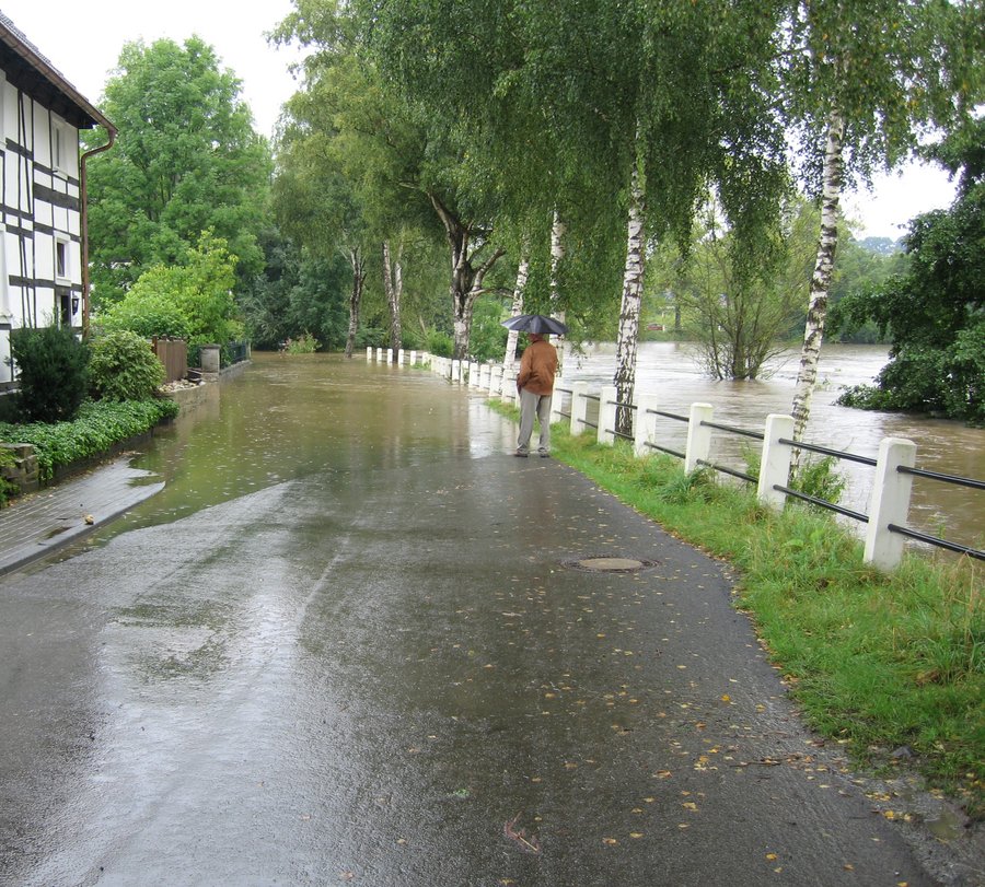Ausuferung der Möhne in Sichtigvor. Foto: Birgit Dalhoff/Kreis Soest