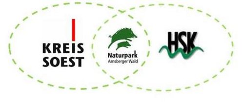 Logos: Kreis Soest, Naturpark, HSK