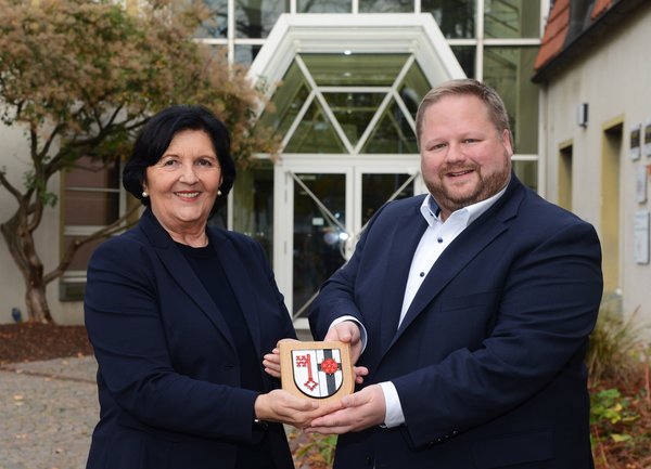 Landrätin Irrgang und Nachfolger Frieling