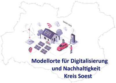 Logo Modellorte Kreis Soest Logo Modellorte Kreis Soest