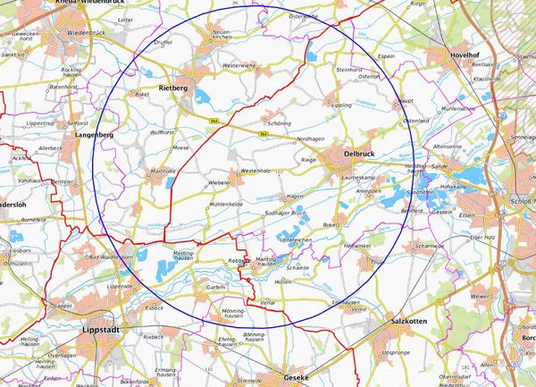 Überwachungszone Geflügelpest Überwachungszone Geflügelpest