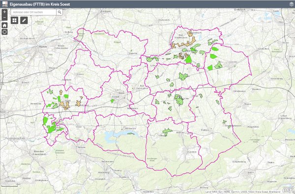 Vorschau Kartendienst. Screenshot: Keis Soest Vorschau Kartendienst. Screenshot: Keis Soest
