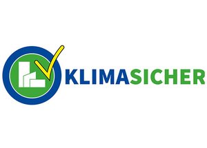 KlimaSicher_cmyk - mit Fläche Logo KlimaSicher