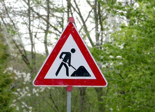 Baustellenschild Baustellenschild